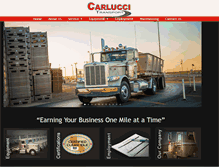 Tablet Screenshot of carluccitransport.com